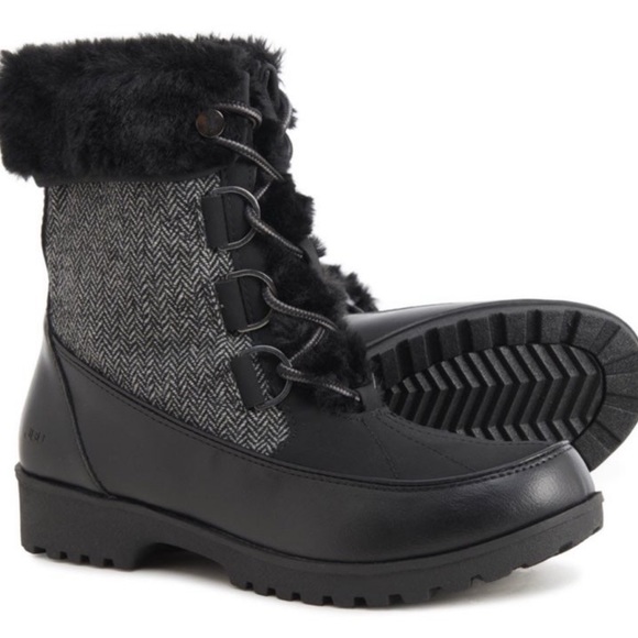 🖤 NEW JBU Lace Up Mid-Calf Winter & Cold Weather Boots — Women’s Size 8 🖤 - Picture 17 of 17